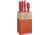 HENCKELS ZWILLING Now S 6-Piece Orange Block Set, 8in Serrated Bread Blade/ 8in Chef's Blade/ 4in Paring Blade, Orange Polypropylene Handle, 53030-110