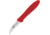 HENCKELS ZWILLING Twin Master Bird's Beak Peeler Knife, 6.63in Overall, 2.25in Satin Finish Stainless Blade, Red Plastic Handle, 32100-063