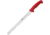 HENCKELS ZWILLING Twin Master Slicer Knife, 17.25in Overall, 12in Satin Finish Serrated Stainless Blade, Red Plastic Handle, 32102-303