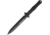 Heretic Knives Nephilim Fixed Blade Battle Fixed Blade Knife, 6.5in, Standard Edge, Black, Aluminum Handle H0034A