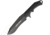 Heretic Knives Seraphim Fixed Blade Battle Fixed Blade Knife, 6.5in, Standard Edge, Black, Aluminum Handle H0024A