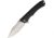 Heretic Knives Wraith Framelock Stonewash Folding Knife,3.75in,Drop Point,Stonewash,Black,Aluminum Handle H0012A