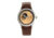 Heritor Automatic Antoine Semi-Skeleton Leather-Band Watch, Silver/Tan, One Size, HERHR8505