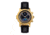 Heritor Automatic Legacy Leather-Band Watch w/Day/Date, Gold/Black - Mens, HERHR9703
