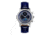Heritor Automatic Legacy Leather-Band Watch w/Day/Date, Silver/Blue - Mens, HERHR9702