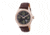 Heritor Automatic Barnes Leather-Band Watch w/Date, Rose Gold/Brown, HERHR7107