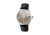 Heritor Automatic Winthrop Leather-Band Skeleton Watch, Silver, HERHR7301