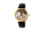 Heritor Automatic Winthrop Leather-Band Skeleton Watch, Gold/Black, HERHR7304