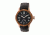 Heritor Montrichard Wood Bezel Leather-Band Watch, Rose Gold/Black, Standard HERHR4506