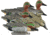 Higdon Outdoors Standard Green Wing Teal Pack, Multi Color, Foam Filled, 6 Pack, 19943
