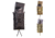 High Speed Gear Double Decker Taco Belt Mount Mag Holder, Black, MultiCam, Olive Drab