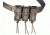 High Speed Gear HSGI Triple Pistol TACO Pouch Belt Mount, Wolf Gray 13PT03WG
