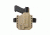 High Threat Concealment Glock Vantage OWB Holster for G17, G17M, G17 Gen 5, G22, G31- Left Handed, Black, HV-GL903-L-BL
