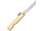 Higonokami Folder Brass Folding Knife,3in,Tanto, Handle HIGO13BR