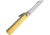 Higonokami SK Folder Brass Folding Knife, 1.5in Satin Sk5 Carbon Steel Blade, Brass Handle, Slip Joint, Hrc 60, Brown Leather Sheath, HIGO01BRS