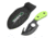 HME Fixed Blade Knife,4in w/Gut Hook,Black Oxide 420HC Steel Blade,Yellow Handle HME-KN-40FBGH