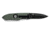 Hoffner Knives 3.5in Flatline Grip Smooth Blade Folding Knife, 440c Spear Point Blade, Olive/Black, FK-S3SBK-FO