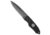 Hoffner Knives Hoffner Knives Hand Spear Fixed Blade Knife Black G-10 4.875" Stonewash Serr, Black, 440, adult, BHQ-38598