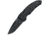 Hogue A01-MicroSwitch Automatic Folding Knives, 2.75 in, CPM154 Stainless Steel Black Cerakote, Drop Point Blade, Matte Black Handle, 24116
