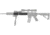 Hogue AR-15/M-16 Knurled Aluminum OAL 3 Gun Free Float Forend Extension, 9.5in. Overall Length w/Accessories, Black, 190594