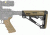 HOGUE AR15/M16 Kit, Finger Groove Beavertail Grip and OverMold Collapsible Buttstock, Fits Comm. Buffer Tube, Flat Dark Earth Rubber 15355