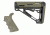 HOGUE AR15/M16 Kit, Finger Groove Beavertail Grip and OverMold Collapsible Buttstock, Fits Comm. Buffer Tube, OD Green Rubber 15255