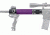 HOGUE AR15/M16 Kit, Finger Groove Beavertail Grip, Rifle Length Forend w/ Accessories and OverMold Collapsible Buttstock, Includes Mil-Spec Buffer Tube and Hardware, Purple 15678
