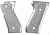 Hogue Beretta 92 Checkered Aluminum Grip, Brushed Gloss Clear Anodized 92175