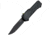Hogue Compound Automatic Folding Knife, 3.5in, CPM S30V Stainless, Black PVD, Clip Point Blade, Solid Black G10 Handle, 34031