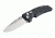 Hogue EX-01 3.5in Tactical Folder Drop Point Blade Tumble Finish G-10 Frame - G-Mascus Black 34179