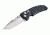 Hogue EX-01 3.5in Tactical Folder Tanto Blade Tumble Finish G-10 Frame - G-Mascus Black 34169