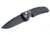 Hogue EX-A01 Automatic Tactical Folding Knife, 4in, 154CM Stainless Steel, Black Cerakote Drop Point Blade, Matte Black Aluminum Handle, 34110