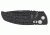 Hogue EX-A01 Automatic Tactical Folding Knife, 3.5in, 154CM Stainless Steel, Black Cerakote Drop Point Blade, Matte Black Aluminum Handle, 34130