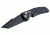 Hogue EX-A01 Automatic Tactical Folding Knife, 3.5in, 154CM Stainless Steel, Black Cerakote Tanto Blade, Matte Black Aluminum Handle, 34120