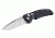 Hogue EX-A01 Automatic Folding Kinfe w/4in Drop Point Blade, Black 34116