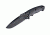 Hogue EX-F01 Fixed Blade Knife w/ 5.5in Drop Point Blade &amp; G-10 G-Mascus Black Handle