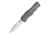 Hogue Exploit Automatic Folding Knife, 3.5in, CPM S30V Stainless Steel, Clip Point Blade, Stone Tumbled, Matte Grey Aluminum Handle, 34052
