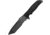 Hogue Fray 4.2in Fixed Blade Knife, Black, NSN 1095-01-466-8569, 55349