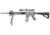 Hogue Grooved Beavertail Grip, Forend w/ Accessories, OverMolded Collapsible Buttstock Kit, AR-15/M-16, Rifle Length, w/ Mil-Spec Buffer Tube and Hardware, Slate Grey, Universal, 15578