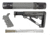 Hogue Grooved Beavertail Grip, Forend w/ Accessories, OverMolded Collapsible Buttstock Kit, AR-15/M-16, Rifle Length, w/ Mil-Spec Buffer Tube and Hardware, Slate Grey, Universal, 15578