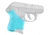Hogue Handall Hybrid Ruger LCP Grip Sleeve Aqua, Aqua, 18104