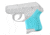 Hogue Handall Hybrid Ruger LCP Grip Sleeve Aqua, Aqua, 18104