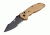 Hogue HK Exemplar 3.25in Pivot Lock Folder Clip Point Partially Serrated Blade, Black Finish, G10 Scales, Flat Dark Earth 54153