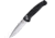 Hogue Mysto 3.4in ABLE Lock Folding Knife, CPM MagnaCut Stainless Steel, Drop Point Blade, Richlite Black Diamond/Metal Element Handle, 24457