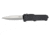Hogue Incursion Automatic Folding Knife, 3.9in, 154CM Stainless Steel, Stone Tumbled, Dagger Blade, Matte Black Aluminum Handle, 54060-EXLKRL