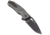 Hogue K320A Tactical Automatic Folding Knife, 3.5 in, Stainless Steel, Drop Point Blade, Grey Handle, 36332H