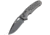 Hogue K320A Tactical Automatic Folding Knife, 3.5 in, Stainless Steel, Drop Point Blade, Grey Handle, 36332H