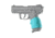 Hogue Monogrip Wraparound With Finger Grooves Sig Sauer P238 .357/.40/9mm, Aqua, 18004