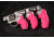 Hogue S&amp;W J Frame Round Butt Rubber Bantam Style Grip Pink 61007