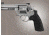 Hogue Rubber Conversion Grip - S&amp;W N Round Butt Rubber, NO Finger Grooves 25012